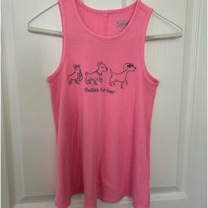 kid tank top pink